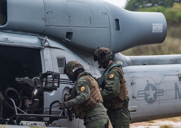 31st MEU Marines establish a FARP