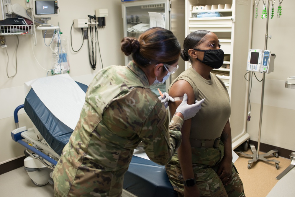 Fort Carson Soldiers receive first COVID-19 vaccines