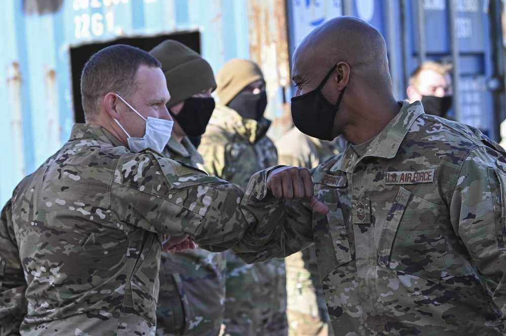 CMSAF Bass receives hands-on TALN tour