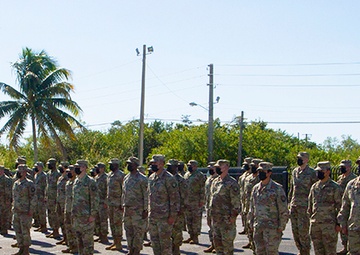 Florida Guard Soldiers attend deployment departure ceremony