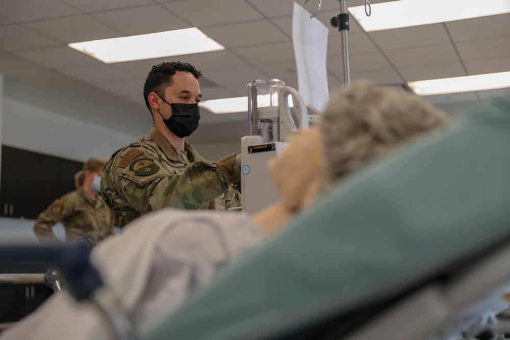 Service members train at Riverside University Health Care System, California