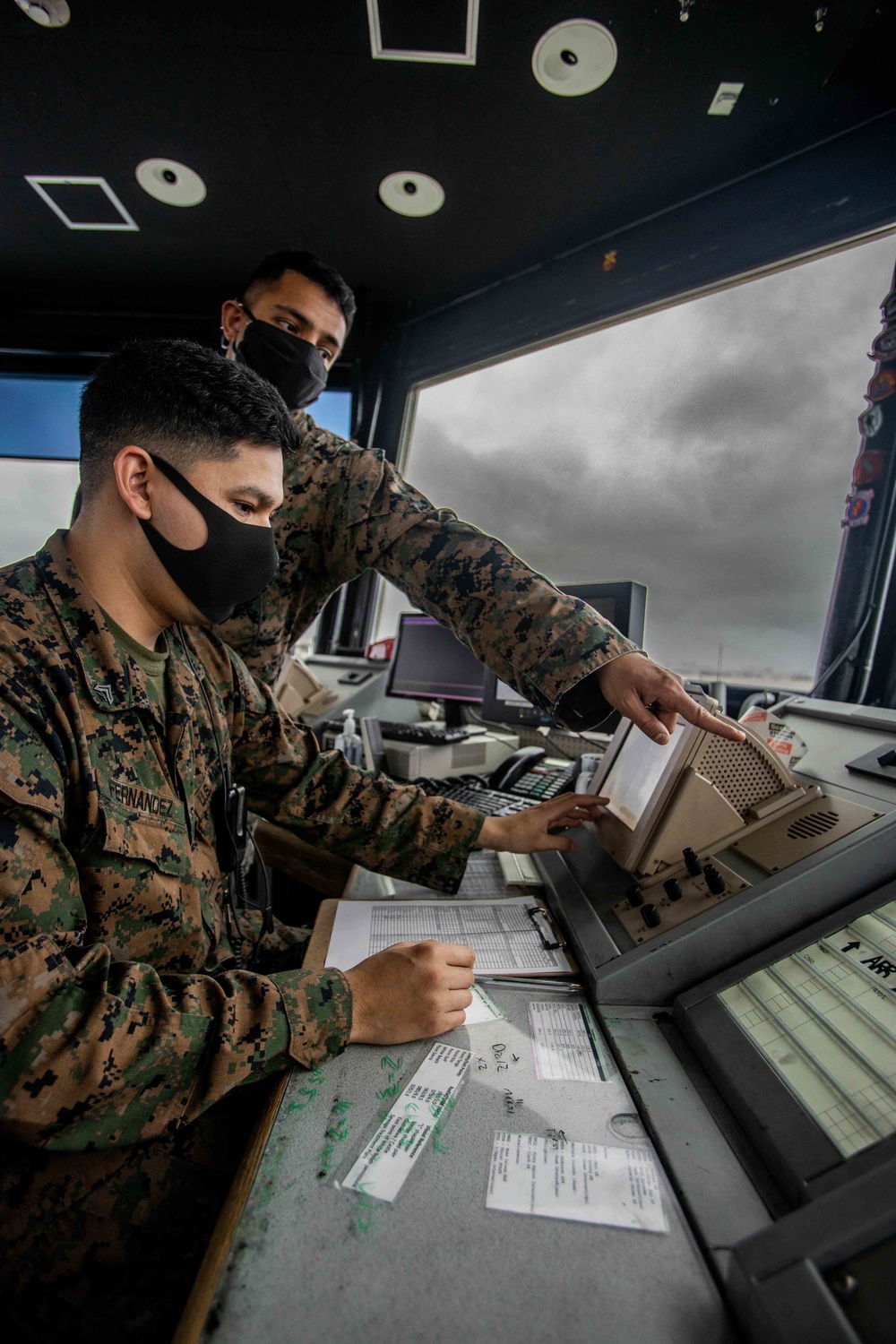 Air Traffic Controllers with H&amp;HS keep the aircraft moving aboard MCAS Futenma