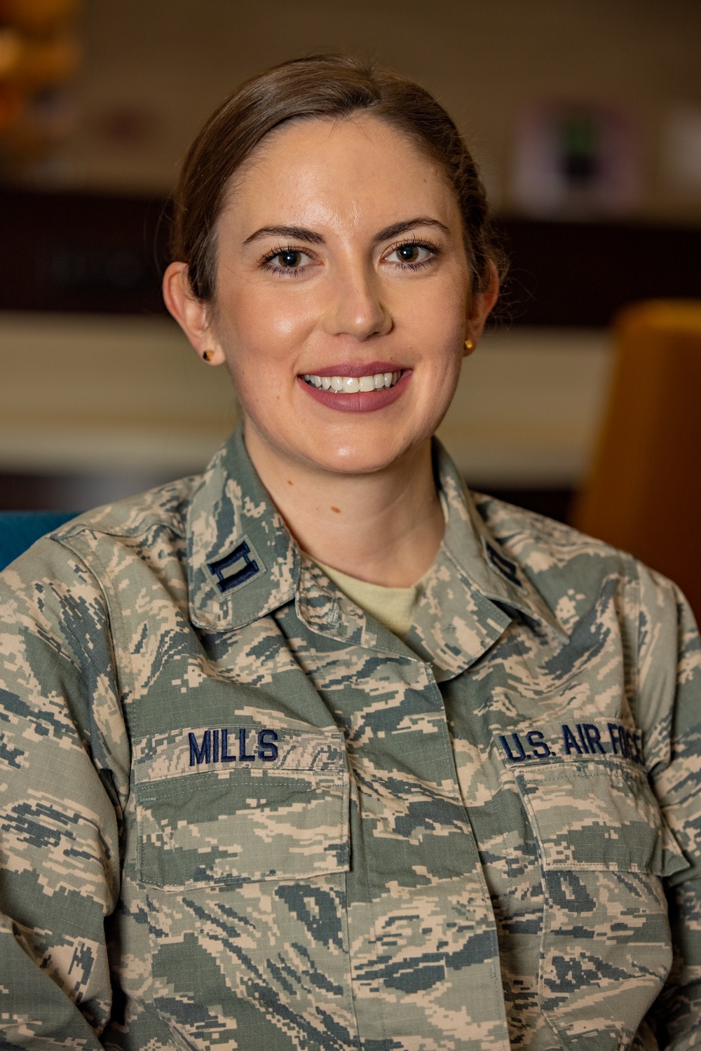 U.S. Air Force Capt. Ashley Mills works alongside Arrowhead Regional Medical Center Personnel