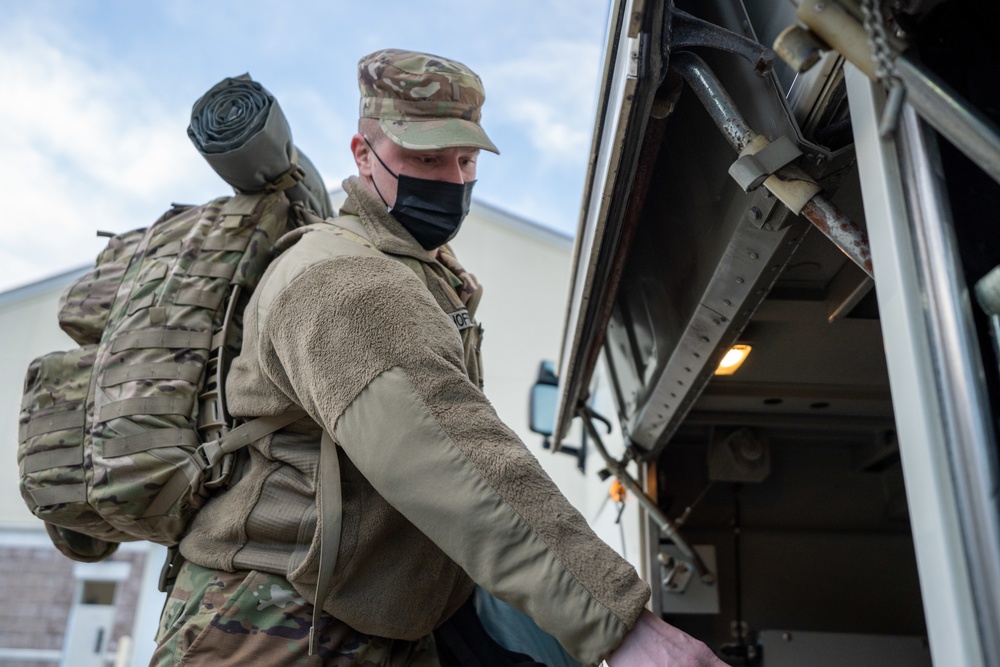 NY National Guard Troops Deploy to DC for Inaugural Support