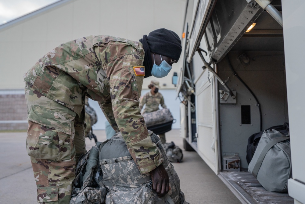 NY National Guard Troops Deploy to DC for Inaugural Support