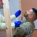 U.S. Army Soldier receives COVID-19 test