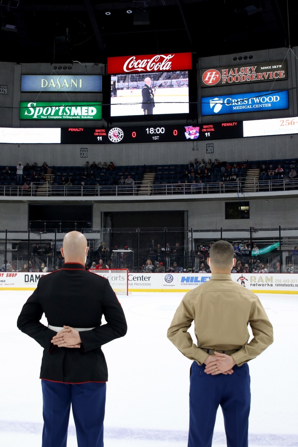 Marines watch scoreboard as poolees take the next step to becoming a Marine