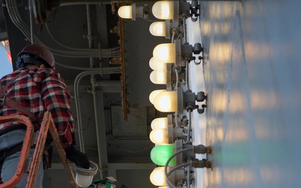 Sailors scrub pad eyes