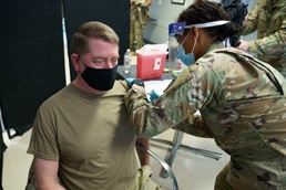NC Guard COVID Relief Mission Teams Get Inoculated