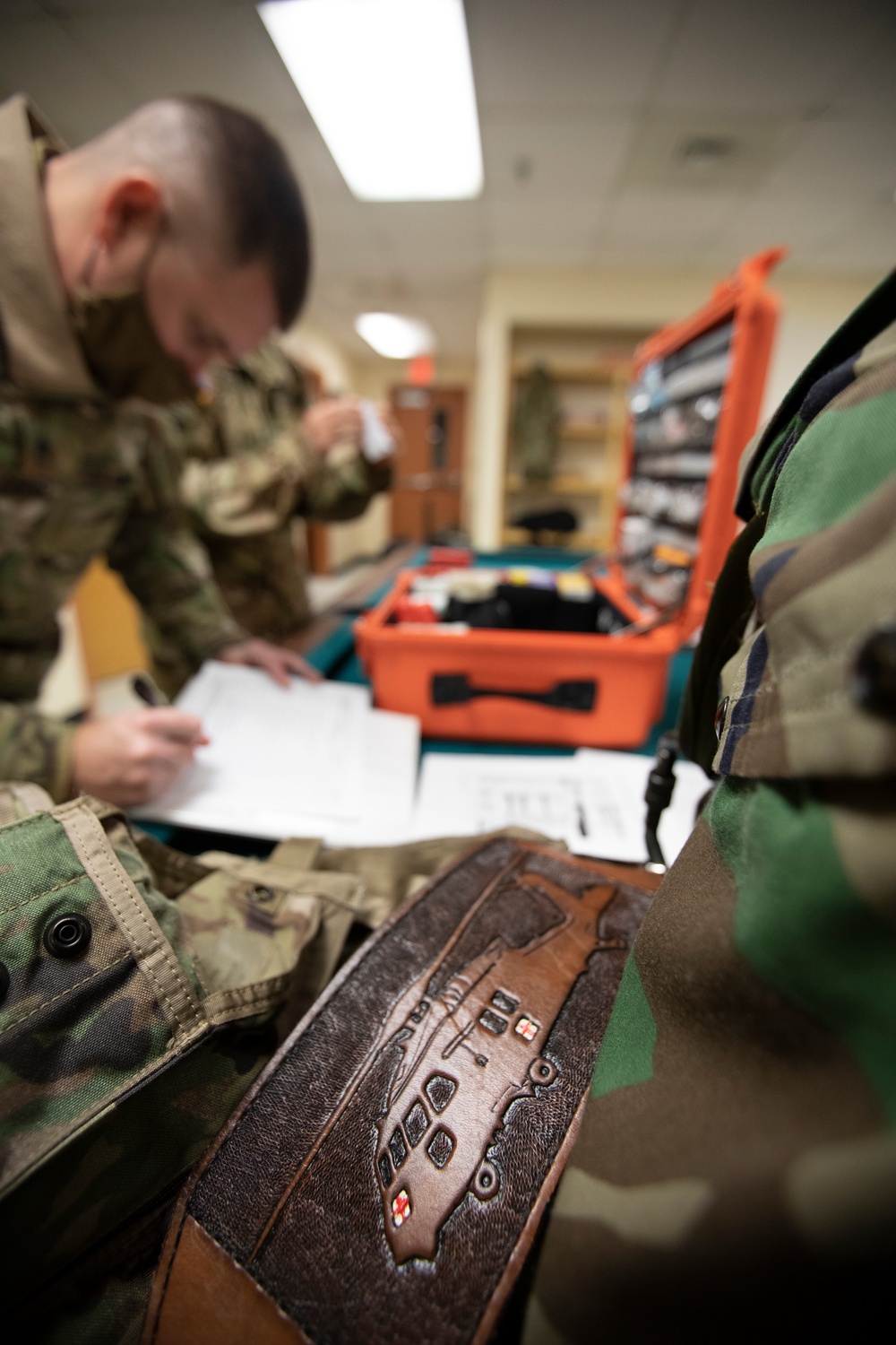 The 3rd Combat Aviation Brigade stands ready during the installation medical evacuation mission.