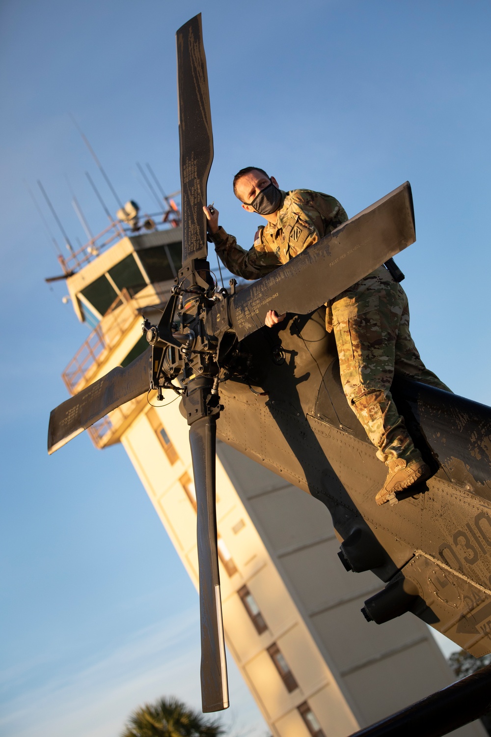 The 3rd Combat Aviation Brigade stands ready during the installation medical evacuation mission.