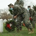 Marines Assist With Wreaths Across America Cleanup