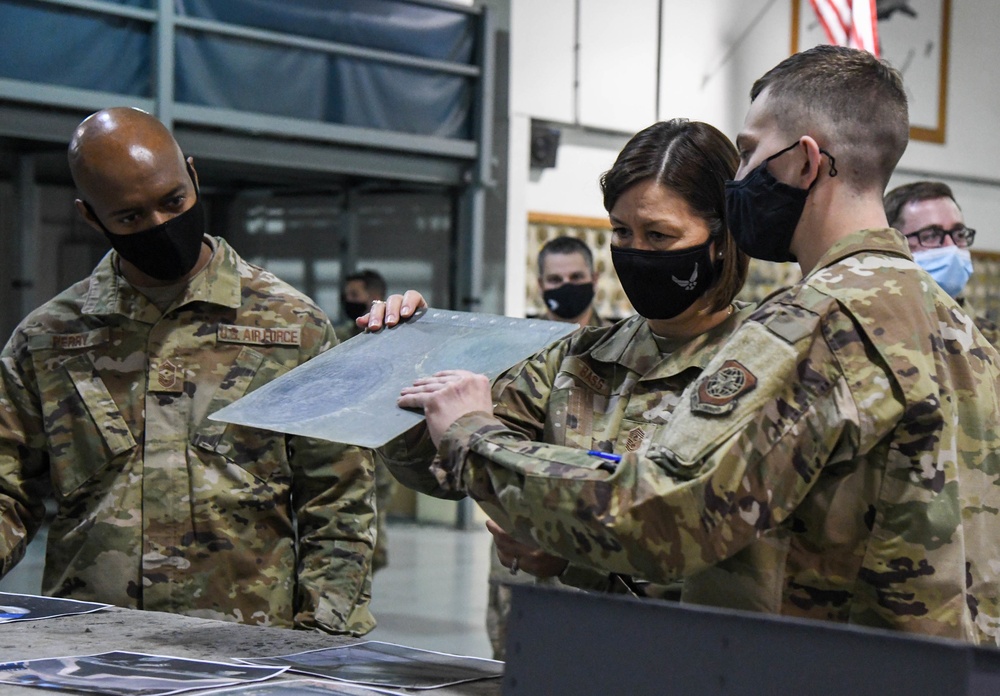 CMSAF visits fabrication flight at Dover AFB