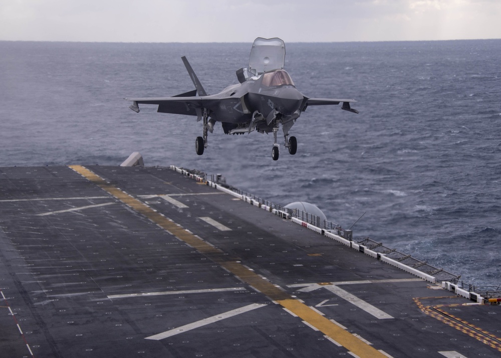 F-35 Operations Onboard USS America (LHA 6)