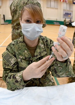 COVID-19 Inculations Begin Onboard Naval Air Station Sigonella