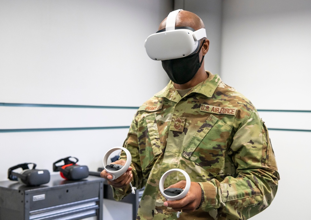 CMSAF Bass tours Dover innovation lab