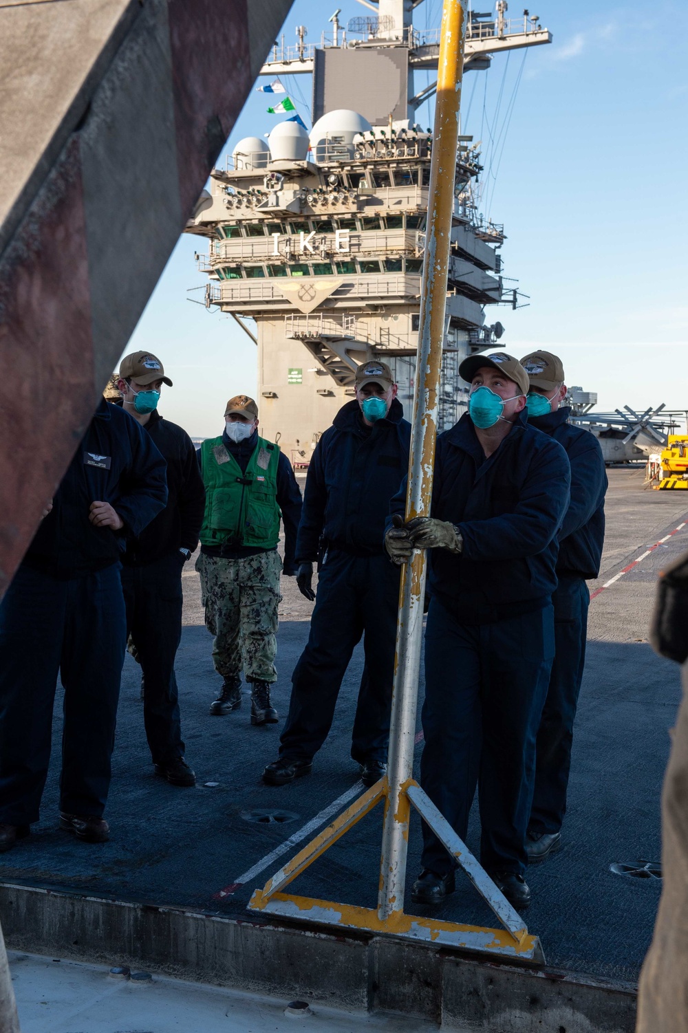 Ike Conducts Maintenance in Naval Station Norfolk