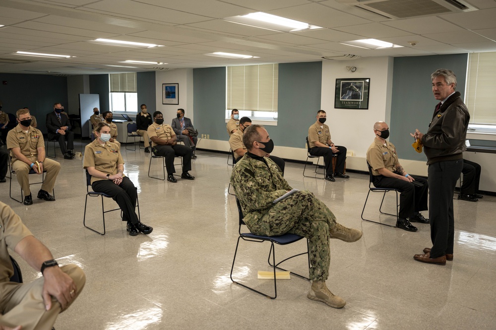 SECNAV Visits Navy Operational Support Center Newport