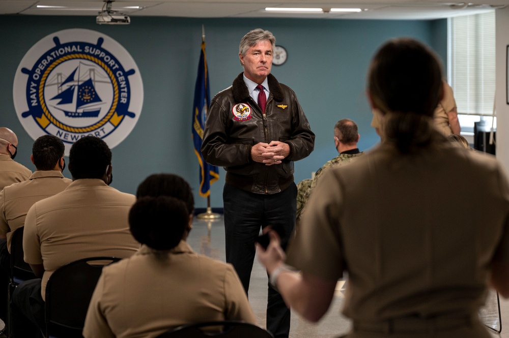 SECNAV Visits Navy Operational Support Center Newport