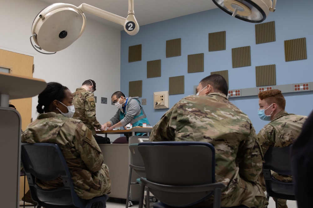 U.S. Air Force medical personnel attend training in California