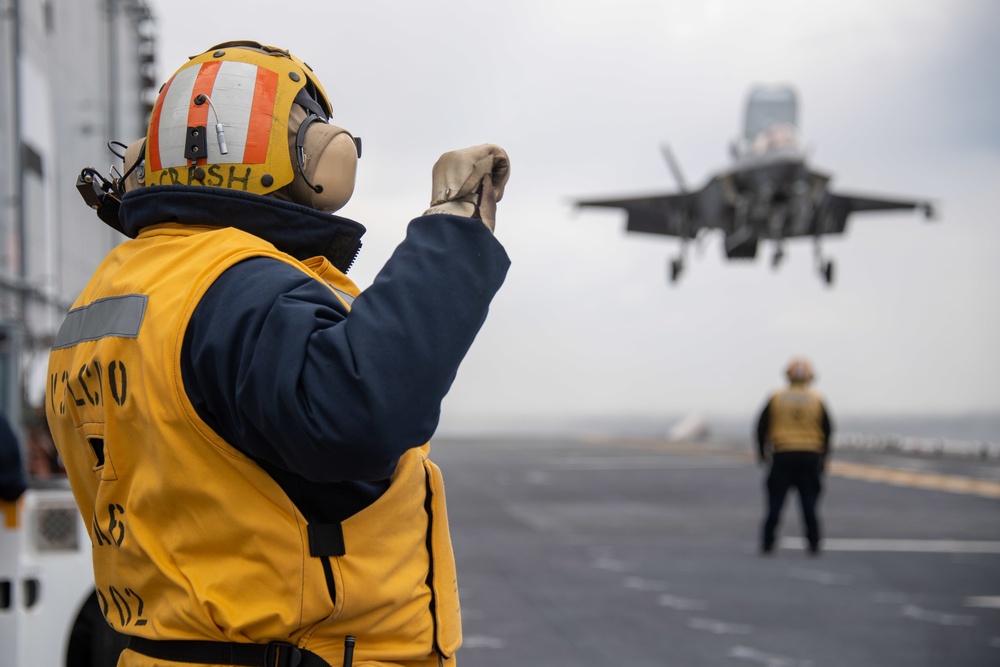 F-35 and Daily Operations Onboard USS America (LHA 6)