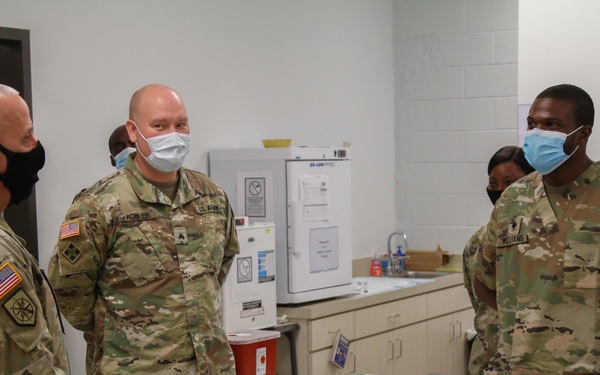 State Sergeant Major Addresses Medics