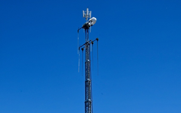 Tower Raised on Communications Platform