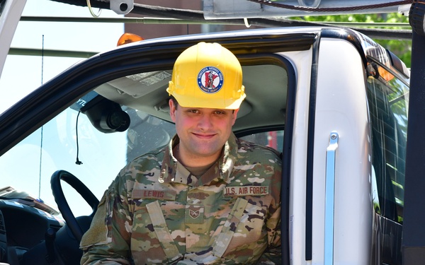 Airman Operates Communications Equipment