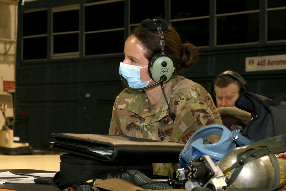 445th AES training exercise despite Covid-19 limitations