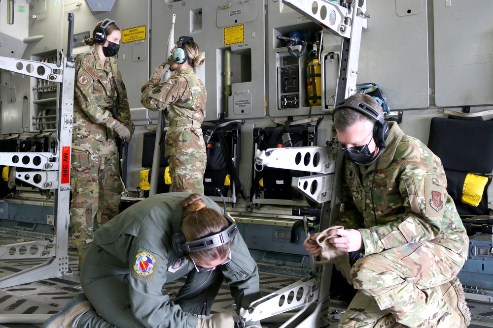 445th AES training exercise despite Covid-19 limitations