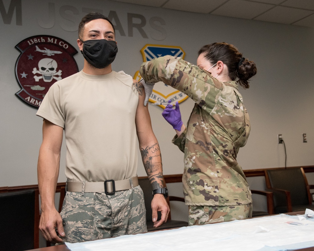 116th Air Control Wing recieves first round of COVID-19 vaccine