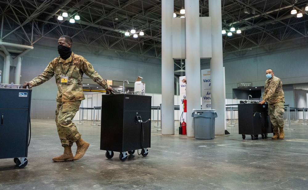 NY National Guard troops mobilize in support of state efforts to administer COVID-19 vaccines