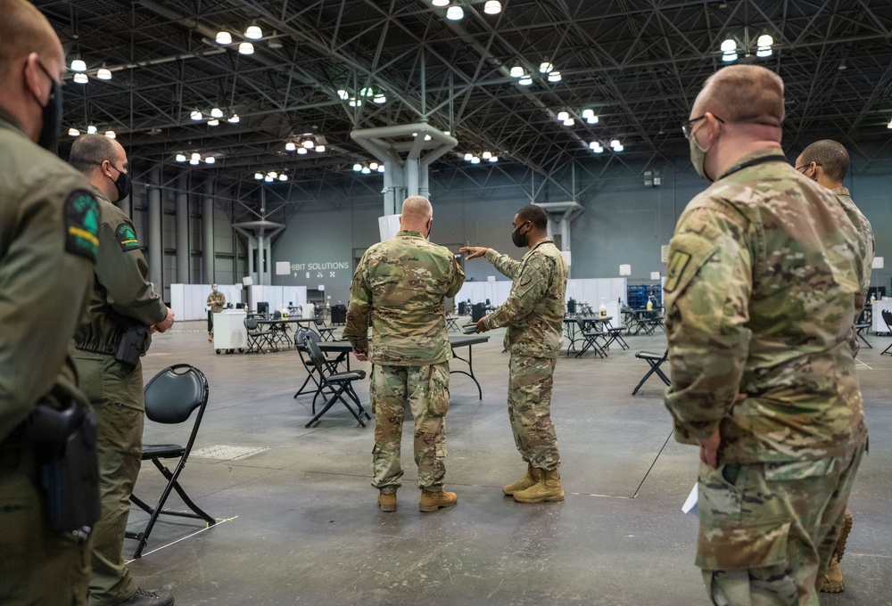 NY National Guard troops mobilize in support of state efforts to administer COVID-19 vaccines
