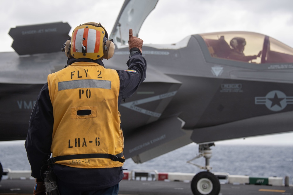 USS America (LHA 6) Conducts Flight Operations