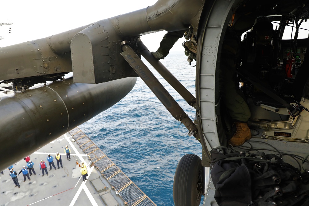 U.S. Army Aviation Battalion-Japan conducts deck landing qualifications with U.S. Navy