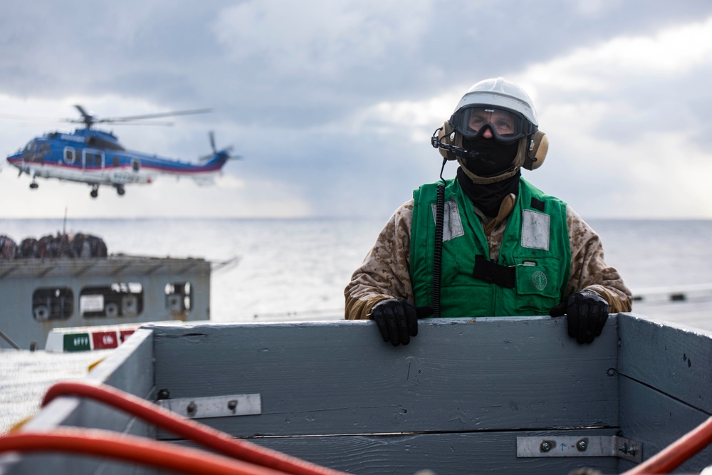 USS New Orleans Underway Replenishment with USNS Alan Shepard