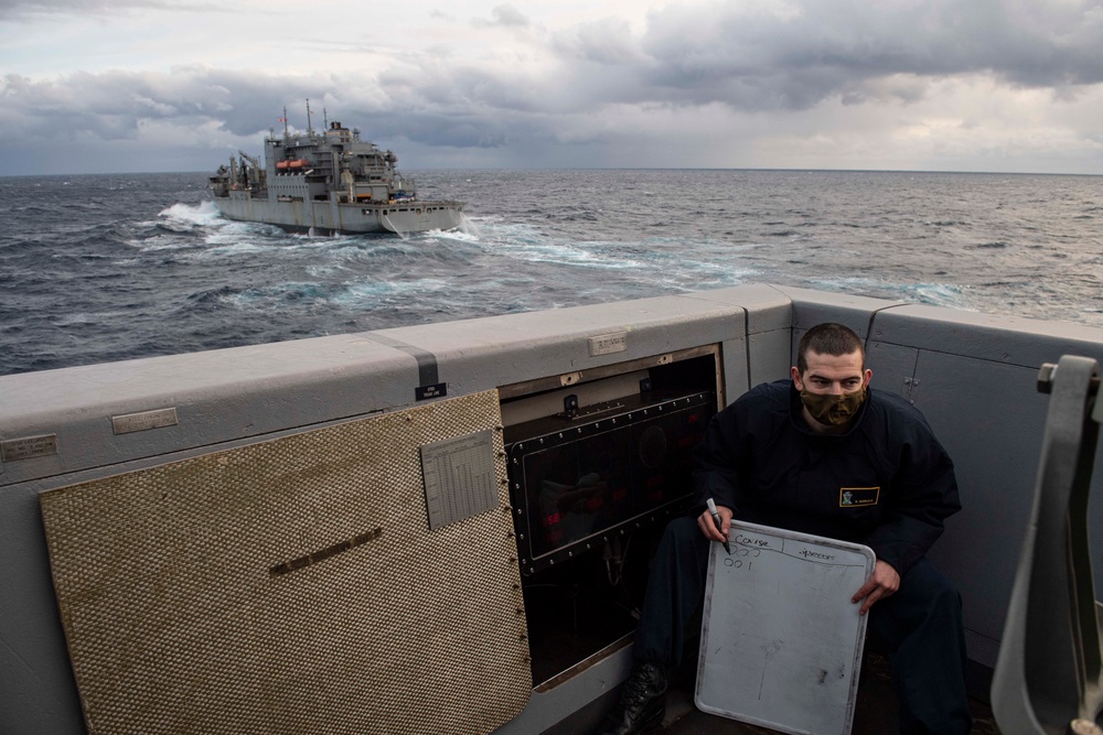 USS New Orleans Underway Replenishment with USNS Alan Shepard