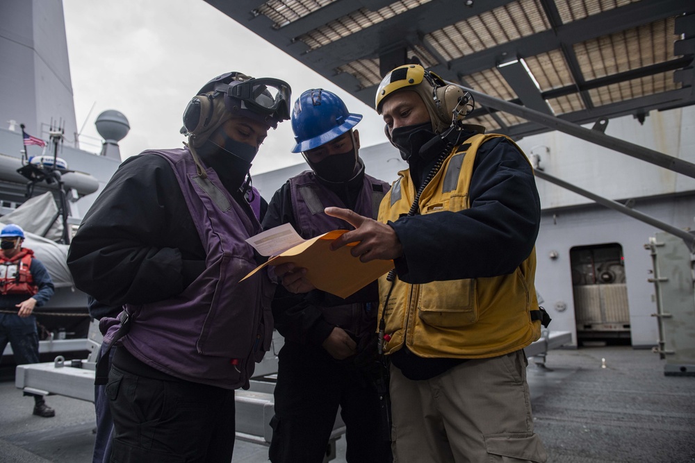 USS New Orleans Underway Replenishment with USNS Alan Shepard