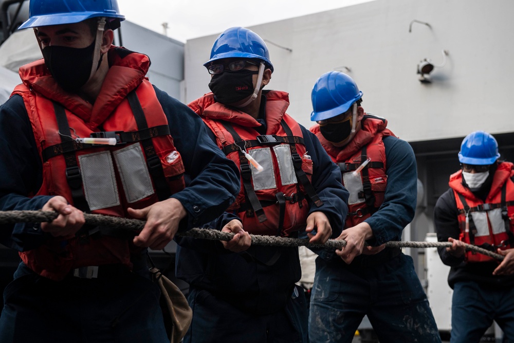 USS New Orleans Underway Replenishment with USNS Alan Shepard