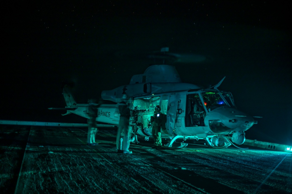 VMM 164 (Rein) Marines prepare for CAS aboard USS Somerset