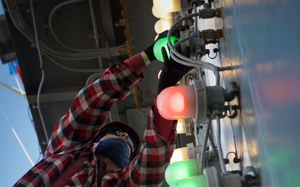 Sailors scrub pad eyes