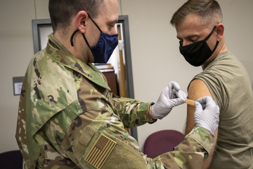 67th MEB Soldier receives COVID-19 vaccine