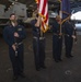 Sailors Drill In Hangar Bay