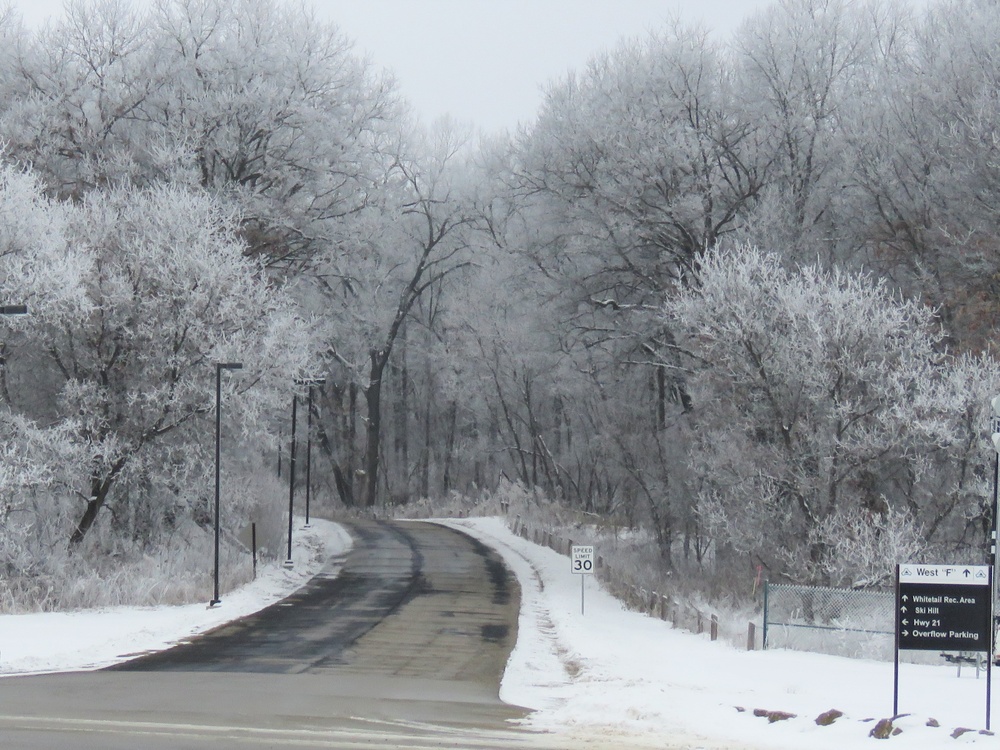 Fort McCoy Winter Rime Ice