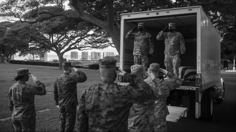 Remains of Unidentified Service Members Disinterred