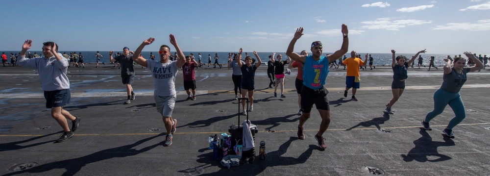 Sailors Participate in an Exercise Class