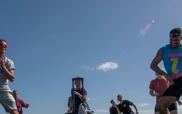 Sailors Participate in an Exercise Class