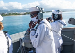 USS William P. Lawrence (DDG 110)  returns to its homeport of Joint Base Pearl Harbor-Hickam