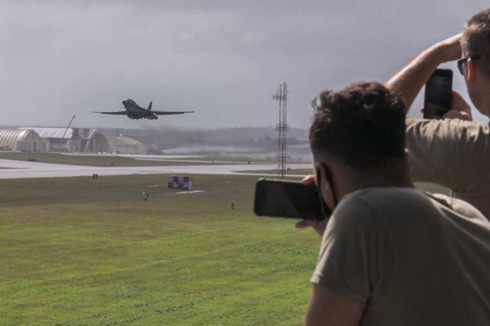 B-1B Lancers carry out Bomber Task Force mission