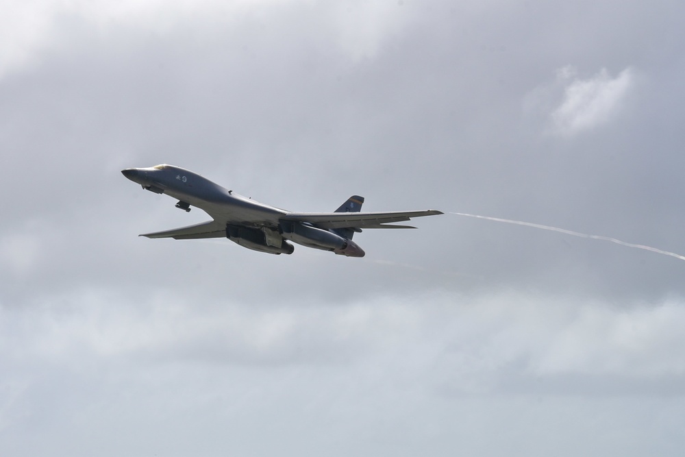 B-1B Lancers carry out Bomber Task Force mission